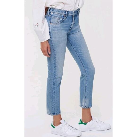 Citizens of Humanity Elsa Mid Rise Slim Fit Stretch Crop Jeans Sz 30 X 26" - Picture 1 of 11